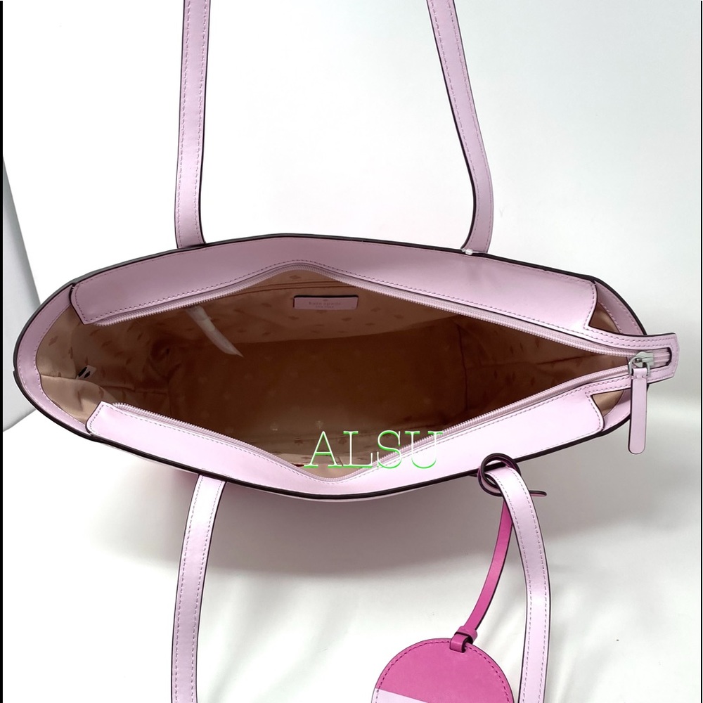 Kate ♠️ Spade Briel Large Tote Leather Pink - Picture 8 of 11